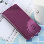Custodia in pelle PU con effetto specchio per Galaxy S10 Plus