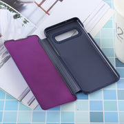 Custodia in pelle PU con effetto specchio per Galaxy S10 Plus