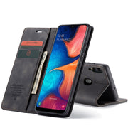 Custodia portafoglio in pelle con flip per Galaxy A20 A30