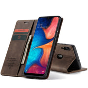 Custodia portafoglio in pelle con flip per Galaxy A20 A30