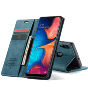 Custodia portafoglio in pelle con flip per Galaxy A20 A30