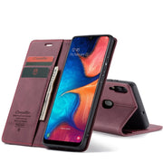 Custodia portafoglio in pelle con flip per Galaxy A20 A30