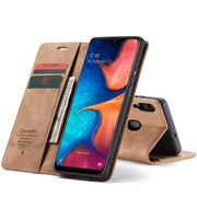 Custodia portafoglio in pelle con flip per Galaxy A20 A30