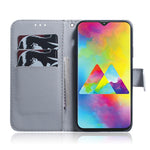 Custodia portafoglio in pelle con disegno lupo Galaxy A10 M10