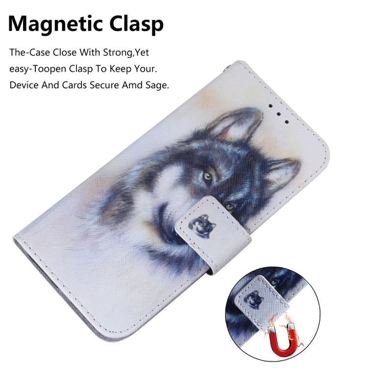 Custodia portafoglio in pelle con disegno lupo Galaxy A10 M10