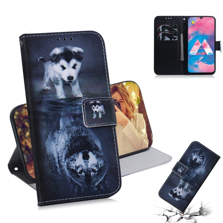 Custodia portafoglio in pelle per Samsung Galaxy M30