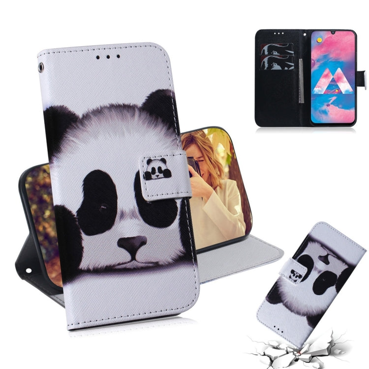 Custodia portafoglio in pelle con motivo panda Galaxy M30