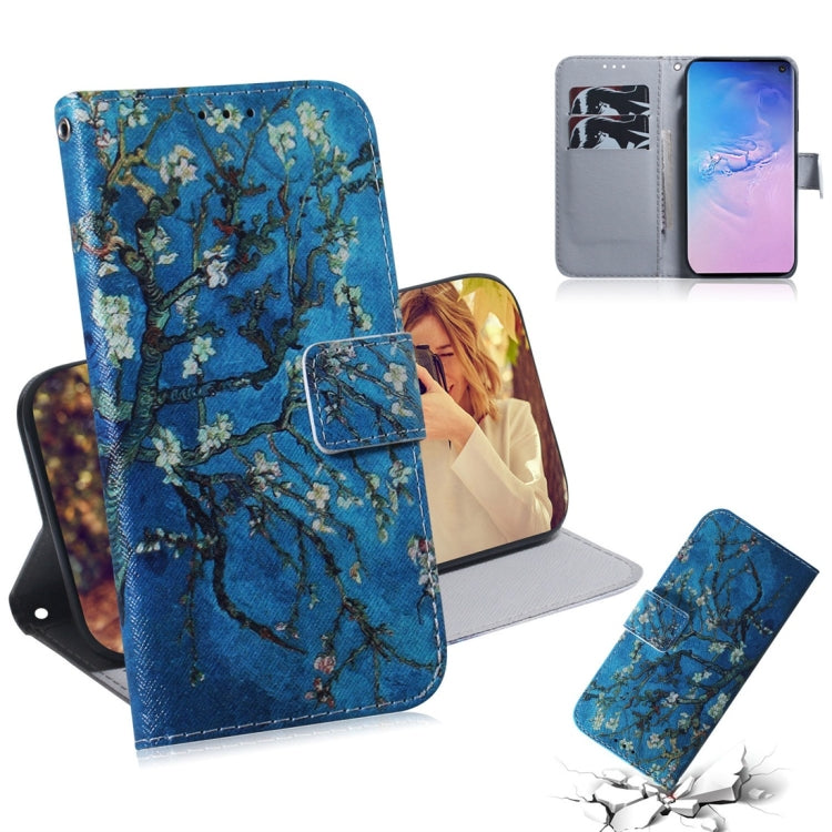 Custodia portafoglio in pelle con motivo floreale Galaxy S10