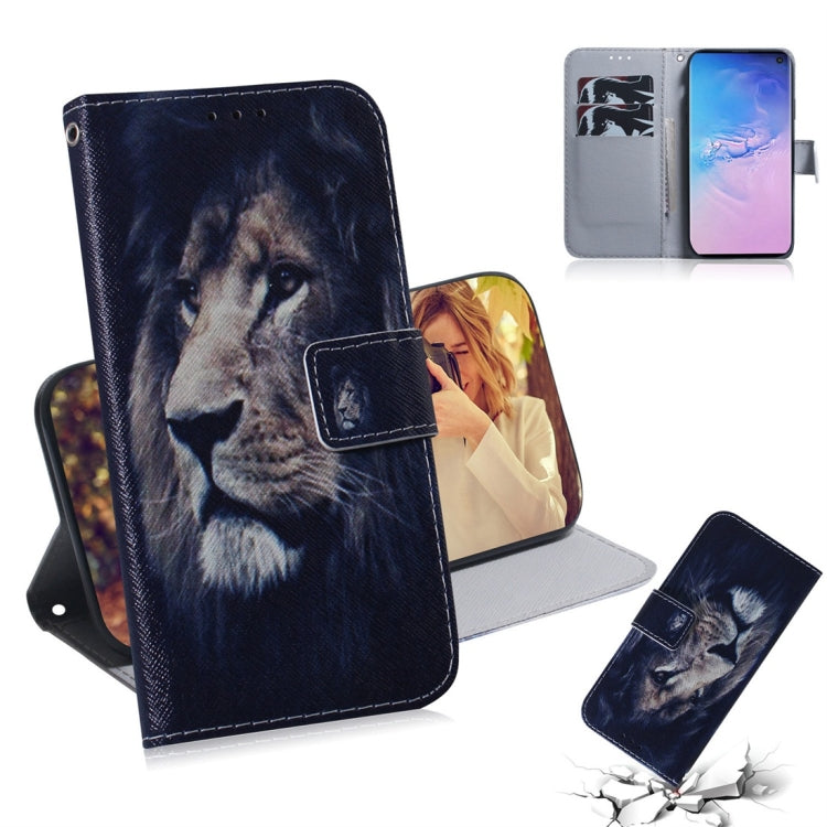Custodia portafoglio in pelle per Galaxy S10 con slot carte