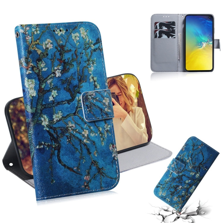 Custodia portafoglio in pelle albicocca per Galaxy S10e