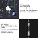 Cuffie intrauricolari QKZ CK9 HiFi per sport