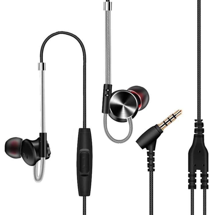 Cuffie intrauricolari QKZ DM10 con microfono nero