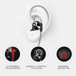 Cuffie intrauricolari QKZ DM10 con microfono nero