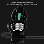 Cuffie intrauricolari QKZ DM10 con microfono nero