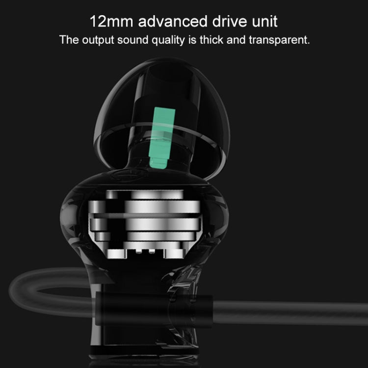 Cuffie intrauricolari QKZ DM10 con microfono nero