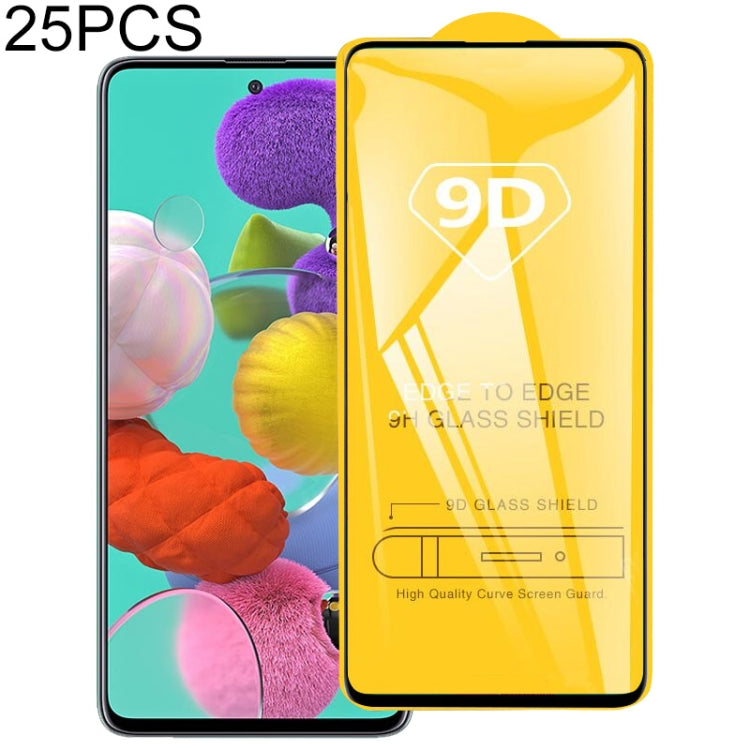 Pellicola vetro temperato 9D per Samsung Galaxy A51 25 pezzi
