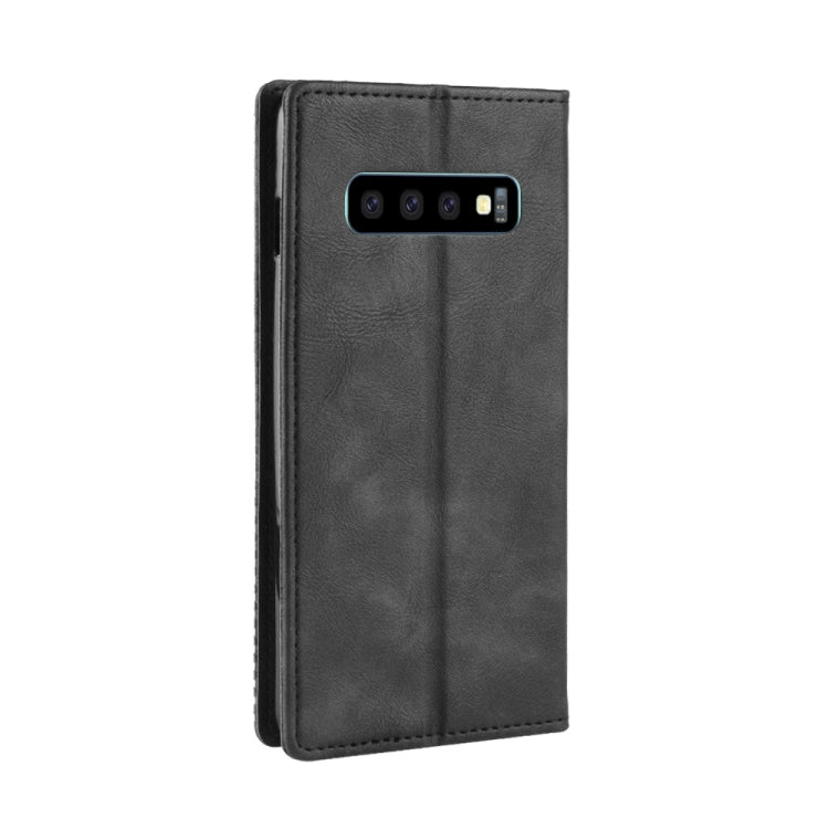 Custodia portafoglio in pelle con fibbia magnetica Galaxy S10
