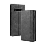 Custodia portafoglio in pelle per Galaxy S10+ con fibbia magnetic