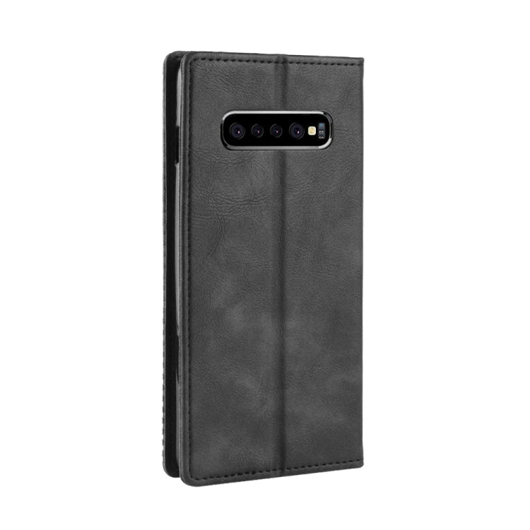 Custodia portafoglio in pelle per Galaxy S10+ con fibbia magnetic