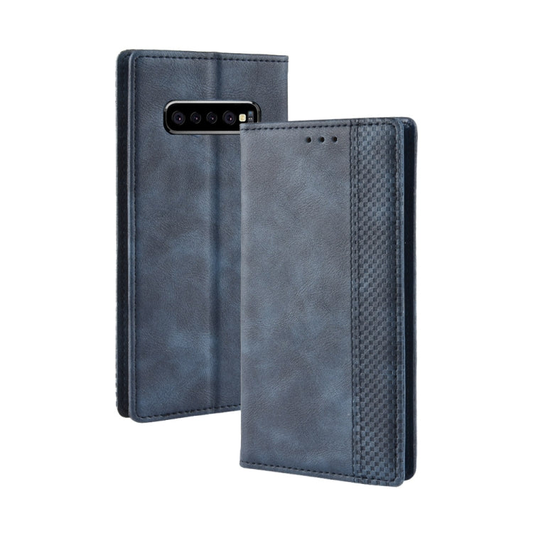 Custodia portafoglio in pelle per Galaxy S10+ con fibbia magnetic