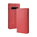 Custodia portafoglio in pelle per Galaxy S10+ con fibbia magnetic