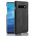 Custodia antiurto PC e PU con texture coccodrillo per Galaxy S10