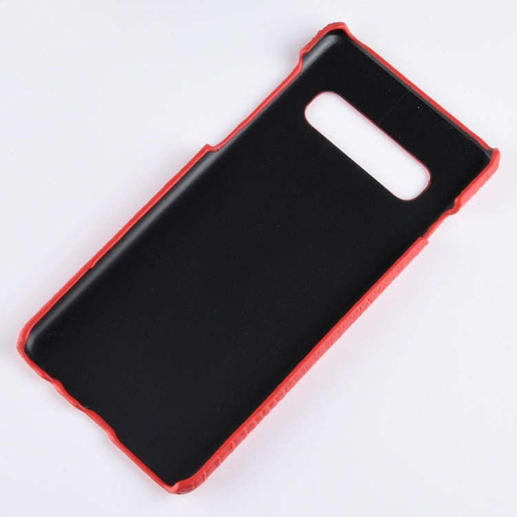 Custodia antiurto PC e PU con texture coccodrillo per Galaxy S10