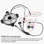 Cavo di prolunga di raffreddamento per PC AURA RGB a 3 pin 5 V da 1 a 2 per Asus, 1 to 2