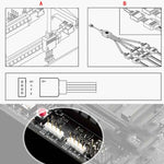 Cavo di prolunga di raffreddamento per PC AURA RGB a 3 pin 5 V da 1 a 2 per Asus, 1 to 2