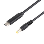 Cavo di ricarica per laptop da USB-C / Type-C a 5,5 x 2,5 mm, lunghezza cavo: circa 1,5 m (nero), Type-C to 5.5 x 2.5mm(Straight)