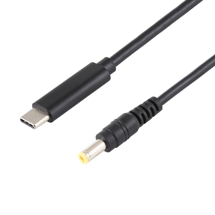 Cavo di ricarica per laptop da USB-C / Type-C a 5,5 x 2,5 mm, lunghezza cavo: circa 1,5 m (nero), Type-C to 5.5 x 2.5mm(Straight)