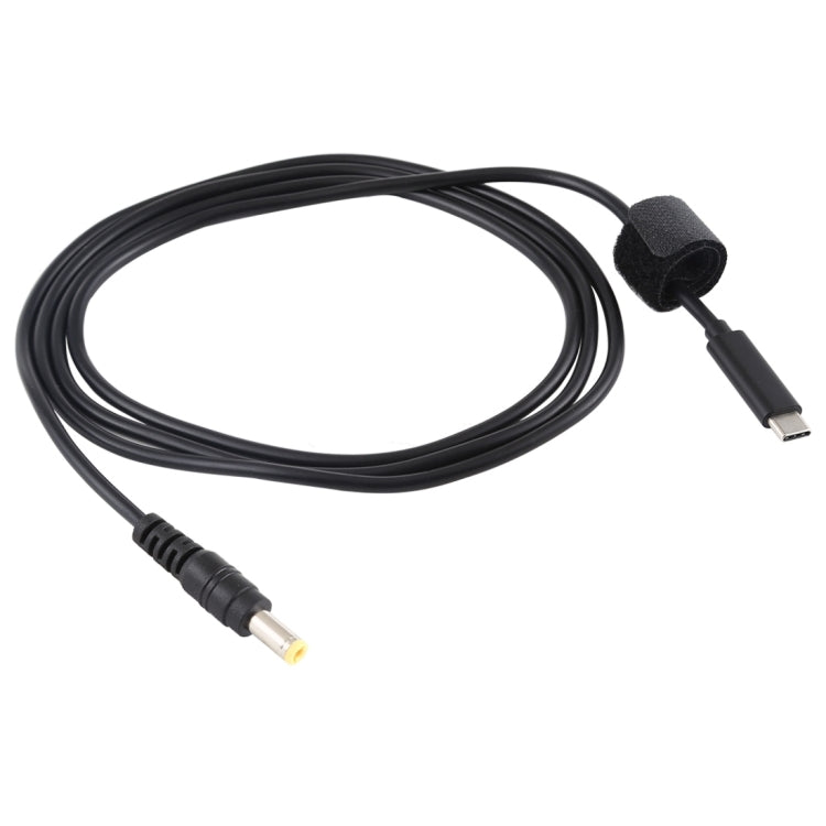 Cavo di ricarica per laptop da USB-C / Type-C a 5,5 x 2,5 mm, lunghezza cavo: circa 1,5 m (nero), Type-C to 5.5 x 2.5mm(Straight)