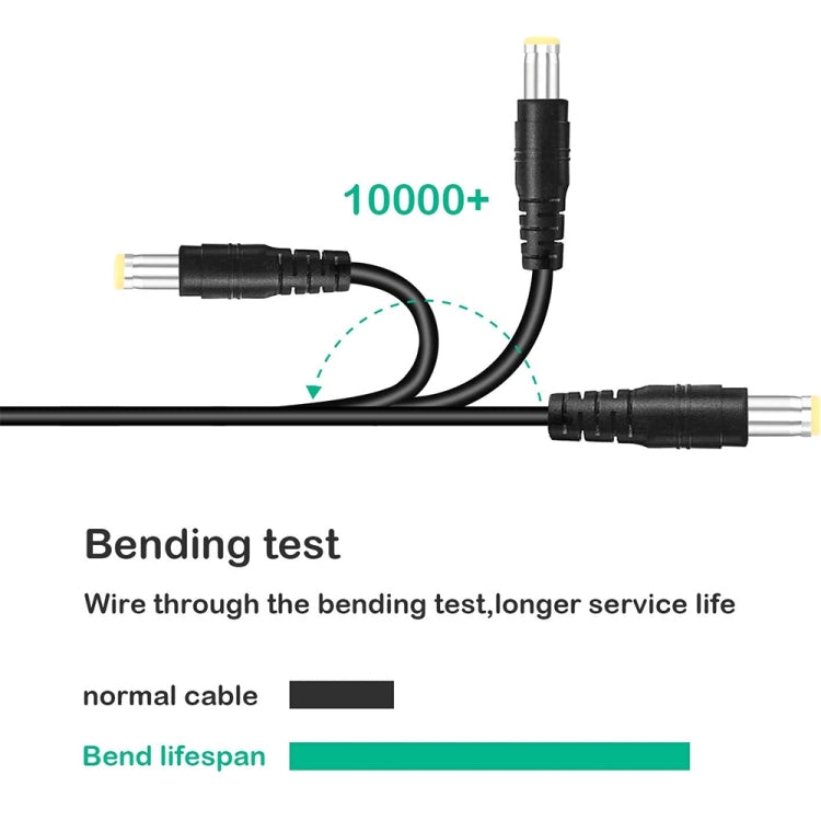 Cavo di ricarica per laptop da USB-C / Type-C a 5,5 x 2,5 mm, lunghezza cavo: circa 1,5 m (nero), Type-C to 5.5 x 2.5mm(Straight)