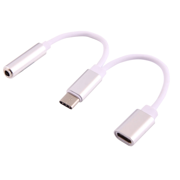 Adattatore audio USB-C/tipo C maschio a femmina da 3,5 mm e femmina di tipo C