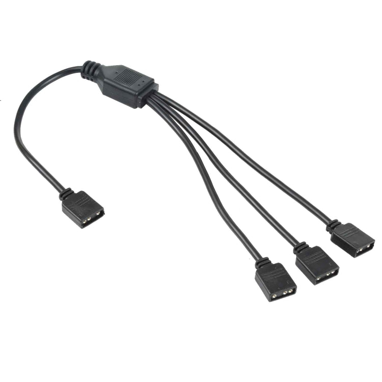 Cavo prolunga di raffreddamento PC AURA RGB a 3 pin 5 V da 1 a 3 per Asus, 1 to 3