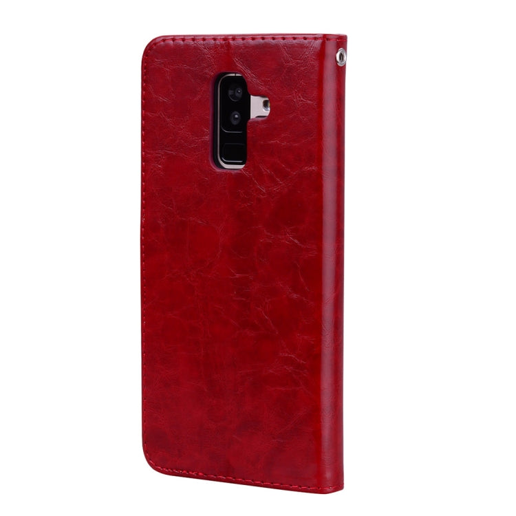 Custodia portafoglio in pelle per Galaxy A6 Plus 2018