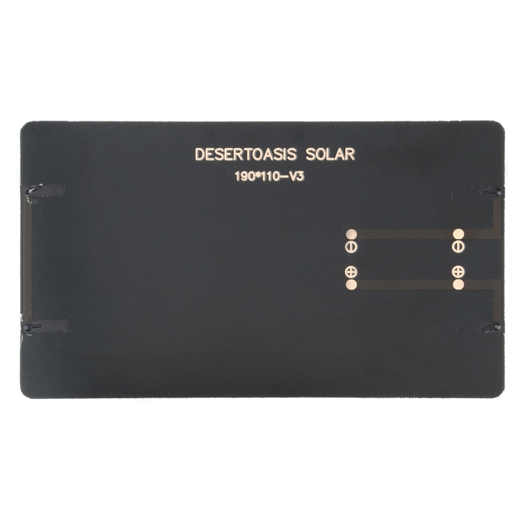 Cella del modulo del pannello solare della batteria Sun Power fai da te 5V 3W 600mAh, dimensioni: 110 x 190 mm, 5V 3W 600mAh 110 x 190mm