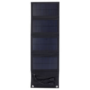 Caricatore da esterno per pannello solare pieghevole in silicio monocristallino da 7 W con doppie porte USB da 5 V, 7W