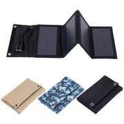 Caricatore da esterno per pannello solare pieghevole in silicio monocristallino da 7 W con doppie porte USB da 5 V, 7W