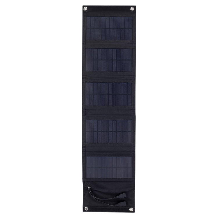 Caricatore da esterno per pannello solare pieghevole in silicio monocristallino da 10 W con doppie porte USB da 5 V, 10W