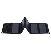 Caricatore da esterno per pannello solare pieghevole in silicio monocristallino da 10 W con doppie porte USB da 5 V, 10W