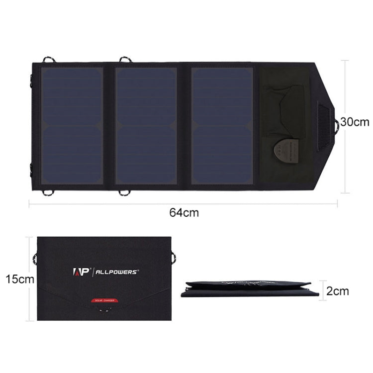ALLPOWERS Pannello solare pieghevole 21W 18V portatile