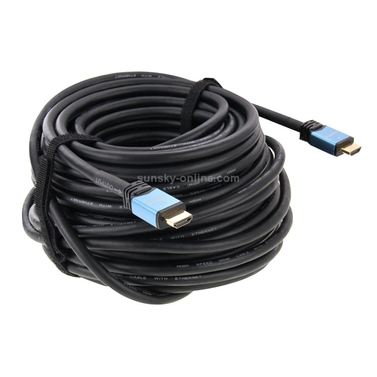 Cavo e connettore e adattatore HDMI 1080P 3D versione 1.4 da 90 m con amplificatore di segnale, Length: 90m