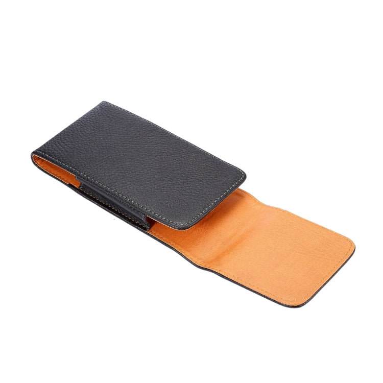 Custodia marsupio in pelle per Galaxy S7 Edge nero
