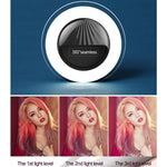 RK34 Luce di riempimento flash ricaricabile con clip per selfie