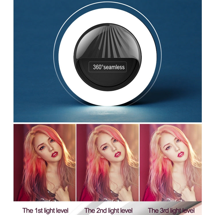 RK34 Luce di riempimento flash ricaricabile con clip per selfie