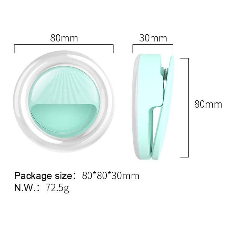 RK34 Luce di riempimento flash ricaricabile con clip per selfie