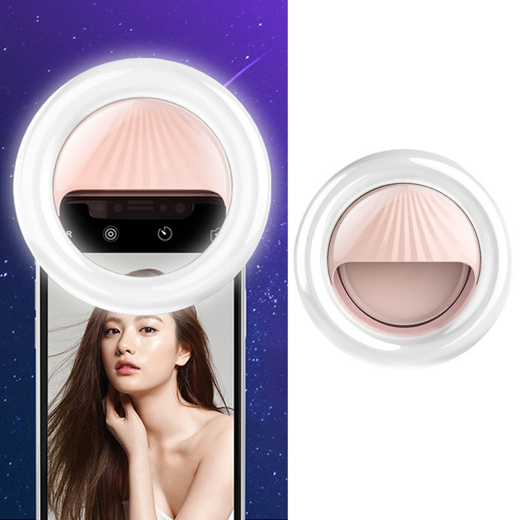 RK34 Luce di riempimento flash per selfie di bellezza ricaricabile con clip per selfie