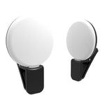 Luce LED portatile per smartphone con batteria 100mAh