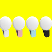 Luce LED portatile per smartphone con batteria 100mAh